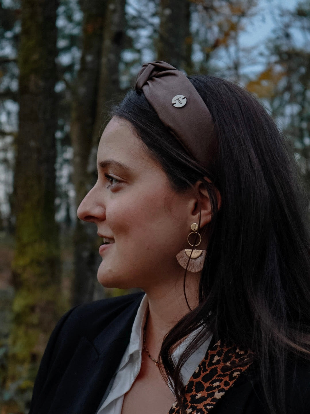 KNOTEN HAARREIFEN KUNSTLEDER