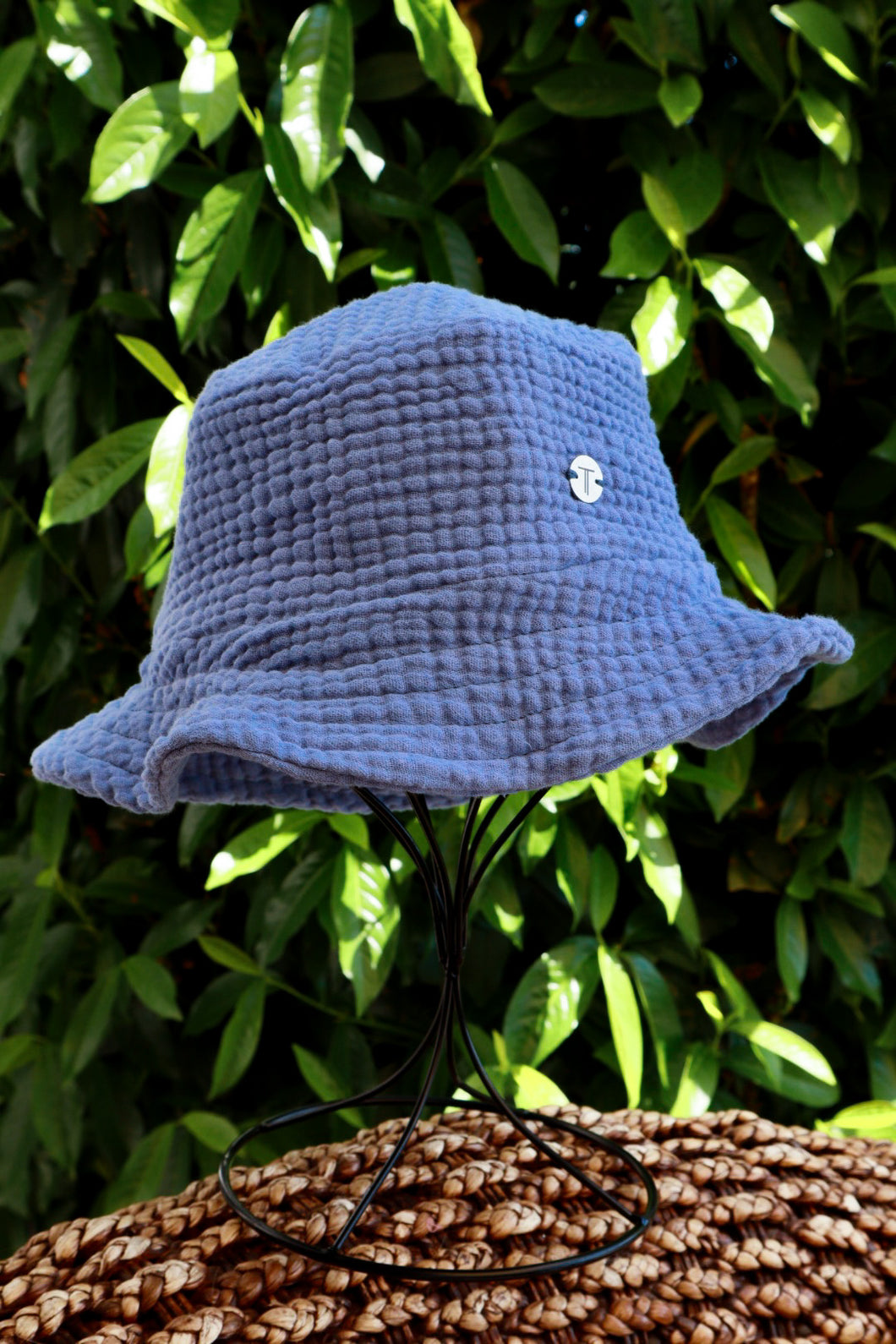 BUCKET HAT STAHLBLAU