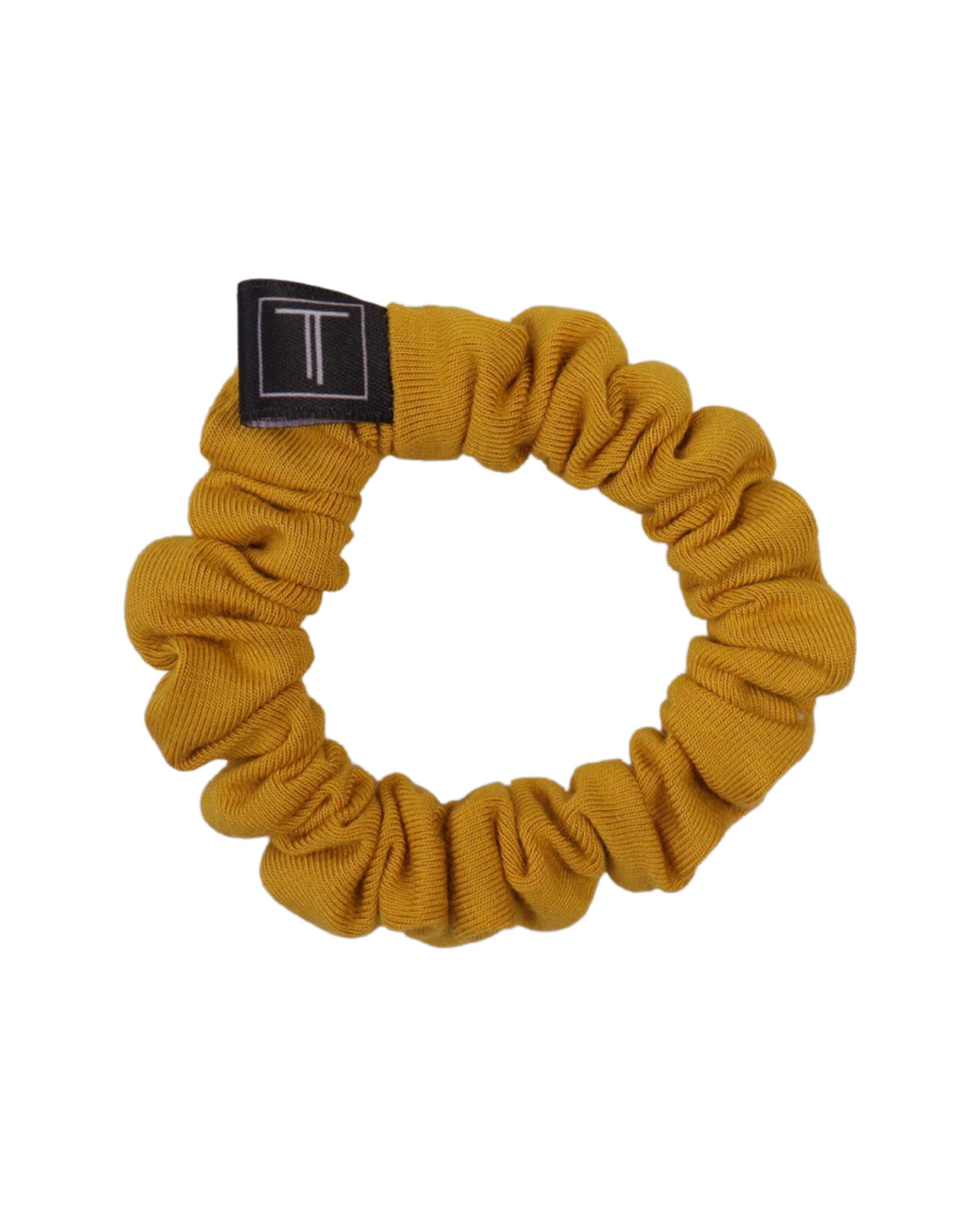 MINI SCRUNCHIE BAMBUS SENF